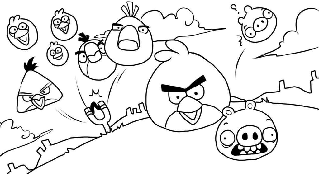 Angry Birds kolorowanki